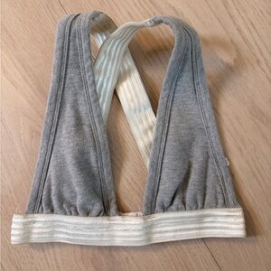 Alexander Wang Gray and Cream Bandeau